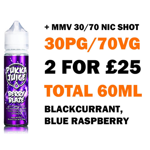 Berry Blaze 50ml Shortfill - Pukka Juice