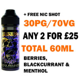 Black Reloaded 50ml | Zeus Juice - Any 2 for £25