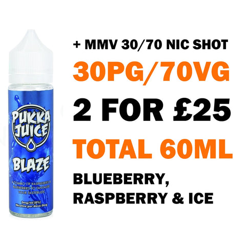 Blaze 50ml Shortfill | Pukka Juice - Any 2 for £25