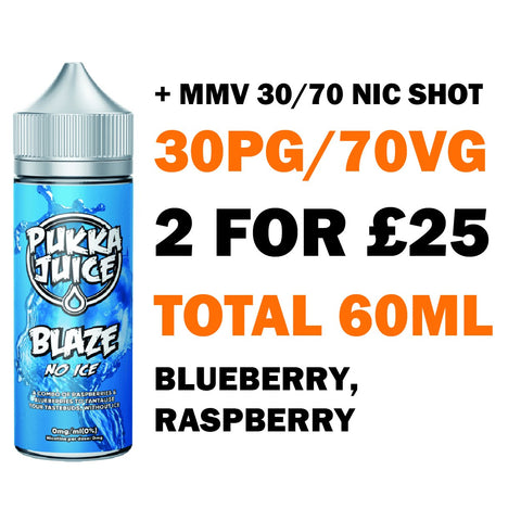 Blaze (No Ice) 50ml Shortfill - Pukka Juice