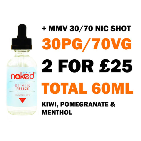 Brain Freeze 50ml Shortfill | Naked 100 - Any 2 for £25