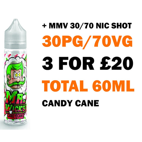 Candy Cane 50ml Shortfill - Mr Wicks