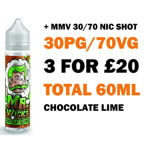 Chocolate Limes 50ml Shortfill - Mr Wicks