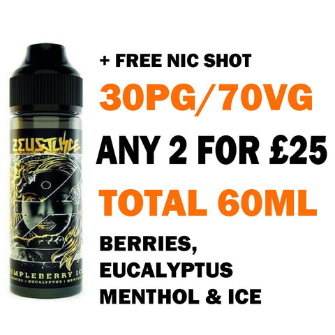 Dimpleberry Ice 50ml | Zeus Juice - Any 2 for £25