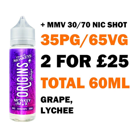 Galago 50ml Shortfill | Twelve Monkeys - Any 2 for £25