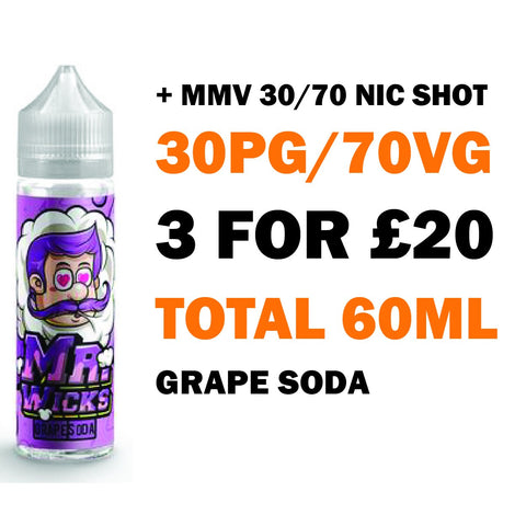 Grape Soda 50ml Shortfill - Mr Wicks