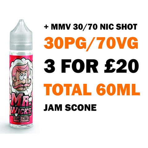 Jam Scone 50ml Shortfill - Mr Wicks