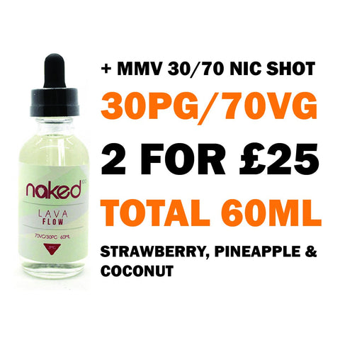 Lava Flow 50ml Shortfill | Naked 100 - Any 2 for £25