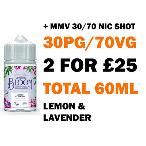 Lemon Lavender 50ml Shortfill | Bloom E-Liquids - Any 2 for £25