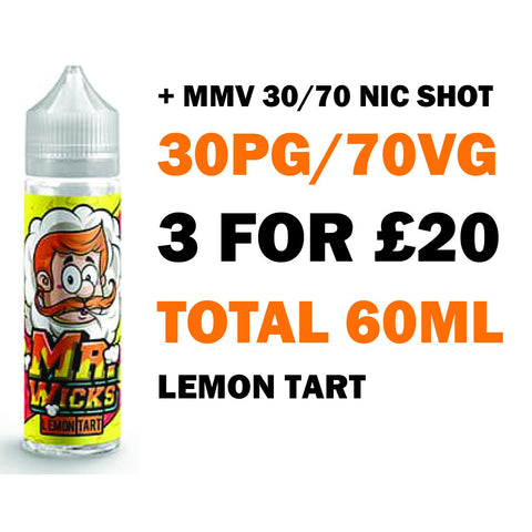 Lemon Tart 50ml Shortfill - Mr Wicks