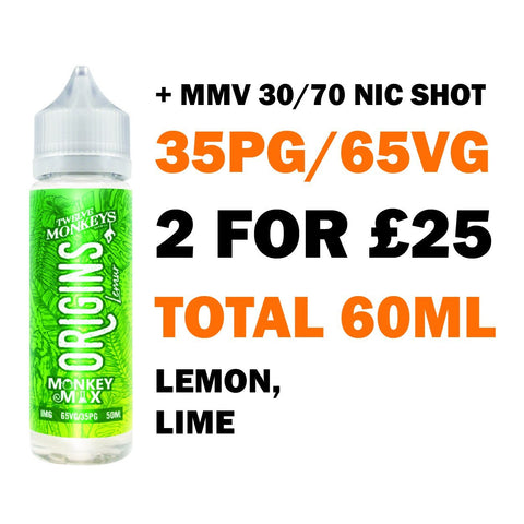 Lemur 50ml Shortfill | Twelve Monkeys - Any 2 for £25