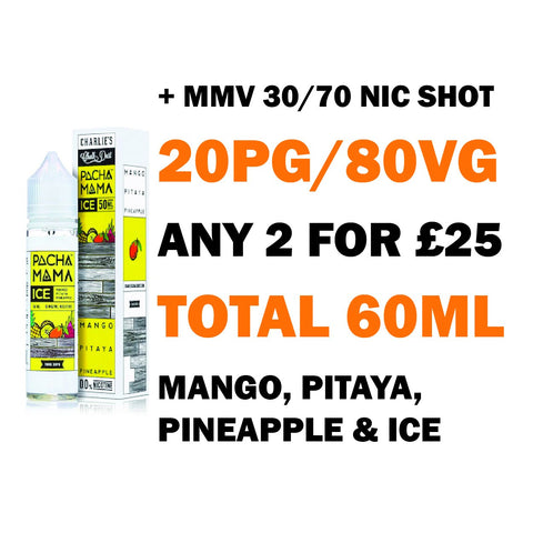 Mango, Pitaya and Pineapple ICE 50ml Shortfill | Pacha Mama - Any 2 for £25