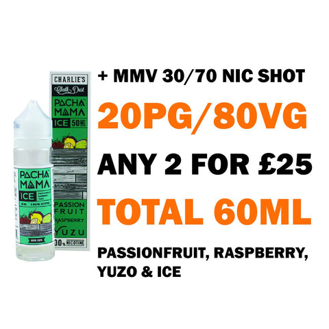 Passionfruit, Raspberry & Yuzu ICE 50ml Shortfill | Pacha Mama - Any 2 for £25