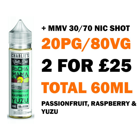 Passionfruit, Raspberry & Yuzu 50ml Shortfill | Pacha Mama - Any 2 for £25