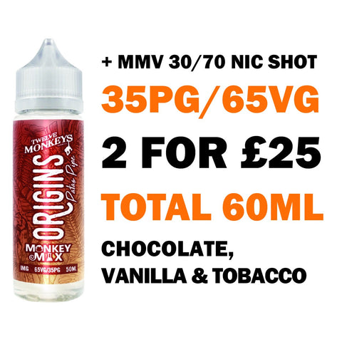 Patas Pipe 50ml Shortfill | Twelve Monkeys - Any 2 for £25