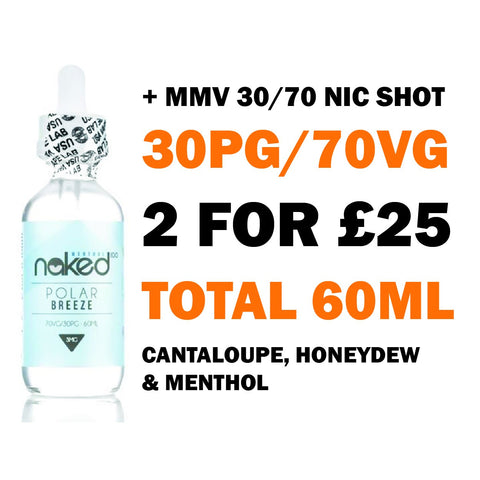 Polar Breeze 50ml Shortfill | Naked 100 - Any 2 for £25