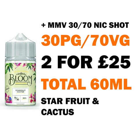 Starfruit Cactus 50ml Shortfill | Bloom E-Liquids - Any 2 for £25