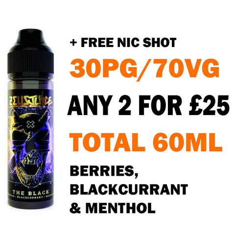 The Black 50ml | Zeus Juice - Any 2 for £25
