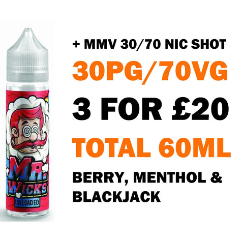 Unloaded 50ml Shortfill - Mr Wicks