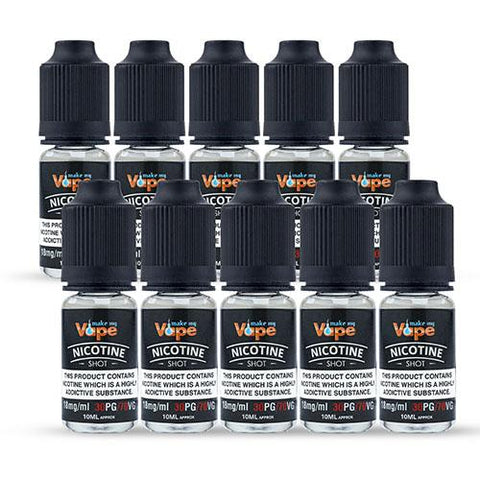 18mg Nicotine in 30PG/70VG 10 Pack