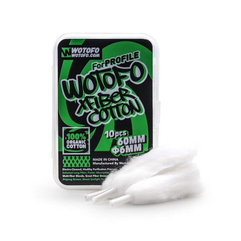 XFiber Profile Cotton Laces for Mesh Atomisers 10 Pack - Wotofo